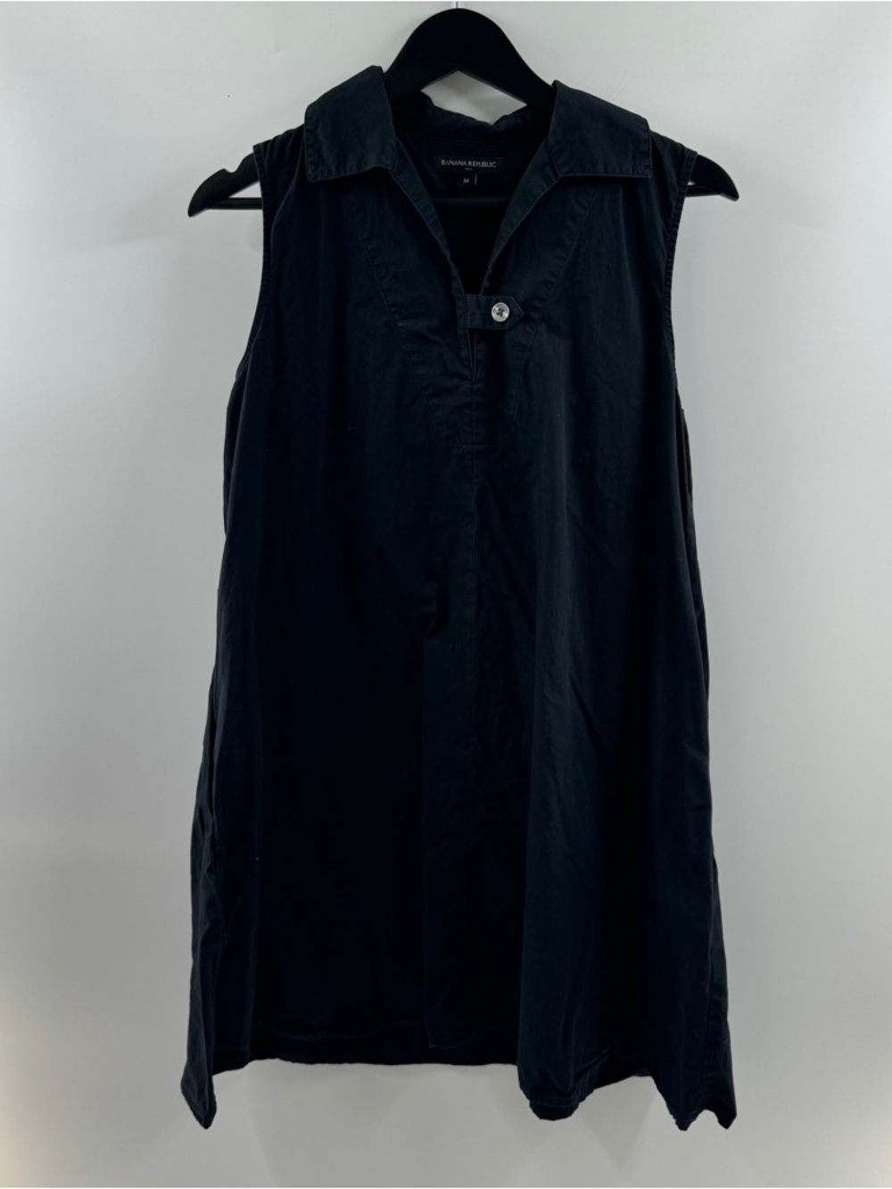 Banana Republic Black Sleeveless Shirt Dress – Women’s Medium
